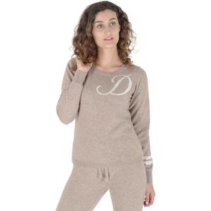 Crown Of Edinburgh Kasjmier Trui Met Ronde Hals Stockbridge Camel D