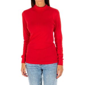 T-shirt met lange mouwen en halfhoge kraag 1625-M dames