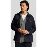 Lyle & Scott - Op Maat Gemaakte Rits Overhemd - Donker Blauw
