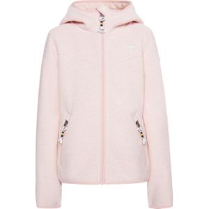 Schmuddelwedda Gebreide fleeceblouse met teddyvoering Meisjes Pastelroze melange