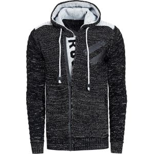 Rusty Neal - Chunky Gebreide Jas - Met Capuchon - Grof Gebreid