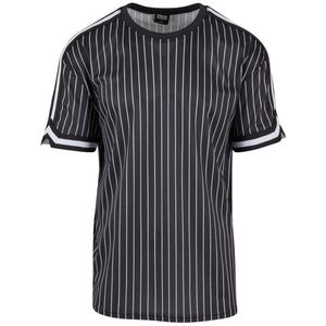 Urban Classics Heren gestreept mesh oversized t-shirt