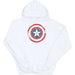 Li-cense Marvel heren captain america civil war distressed shield hoodie