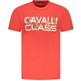 Cavalli Class - T-shirt - Rood - Korte Mouwen - Bold Print