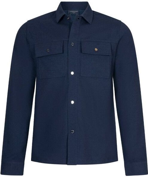 Cavallaro - Zedenio - Overshirt - Donkerblauw - Dubbele Borstzak