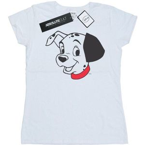 Li-cense Disney dames 101 dalmatiërs dalmatiër hoofd katoenen t-shirt
