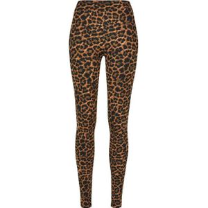 Urban Classics Dames zachte legging met luipaardprint