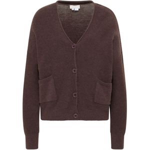 RISA Gebreid vest 'Teylon'  donkerbruin