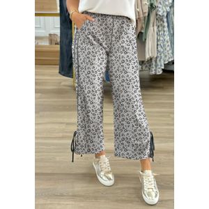 Leopardprint Wijdbein Broek