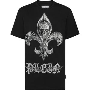 Philipp Plein - Round Neck T-Shirt Chrome - Zwart - Katoen
