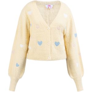 myMo - Biany - Vest - Zacht - Cropped Stijl - V-hals - Hartjesmotief