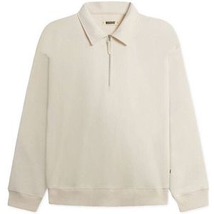 Woodbird - WBTOM ZIP POLO - Sweater - Creme