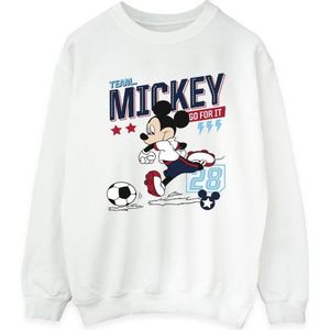 Li-cense Disney dames mickey mouse team mickey voetbal sweatshirt
