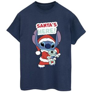 Li-cense Disney dames lilo & stitch santa´s here katoenen vriendje t-shirt