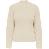 Only - Long Sleeve Round Neck Knitwear - Wit - Dames