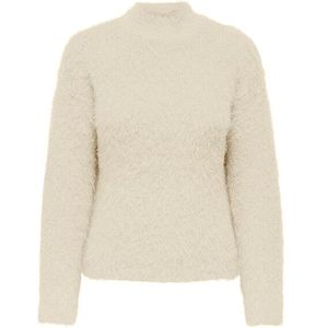 Only - Long Sleeve Round Neck Knitwear - Wit - Dames