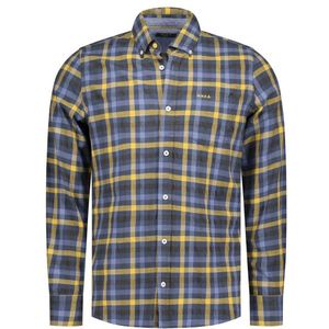 NZA - Blauw - Katoenen Overhemd - Lange Mouwen - Regular Fit