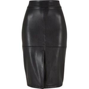 Urban Classics Dames synthetisch leren kokerrok