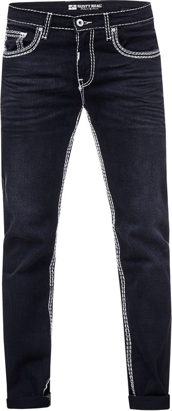 Rusty Neal - LEVIN - Jeansbroek - Zwart - Regular Fit