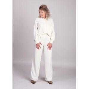 Modström Off white boucle wide leg pantalon karter