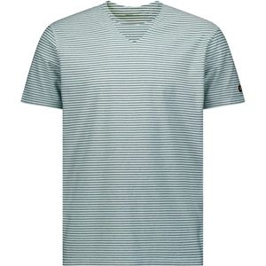 No Excess T-shirt korte mouw ronde hals met streep mint