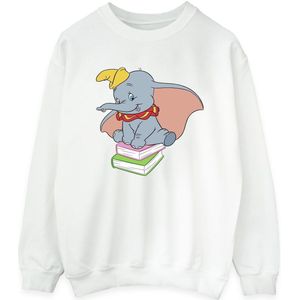 Li-cense Disney dames dumbo zittend op boeken sweatshirt