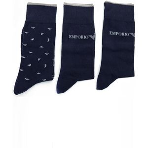 Emporio Armani - Gift Set - Sokken - Navy - 3 Paar