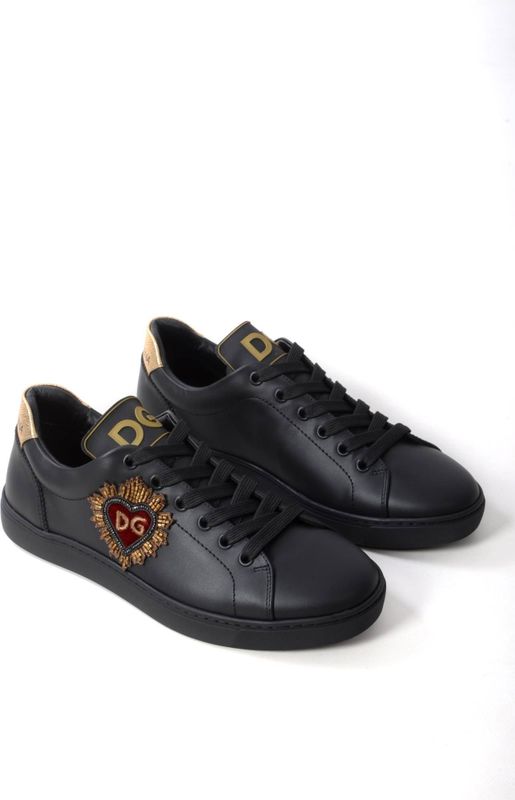 Dolce & Gabbana, Heren, Schoenen, Zwart, Maat: 41 EU Leer,