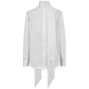 CPH Muse - Blouse lange mouw - Wit - 206941 CMPOPLIN-SHIR