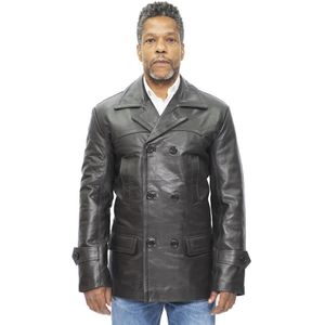 Heren - Peacoat - Nappaleer - Klassiek Jack - Zwart