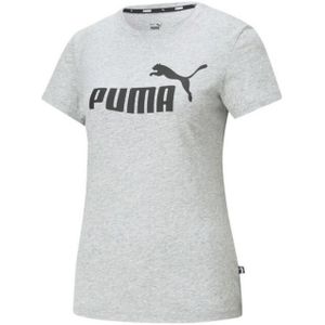 Puma - Dames ess logo T-shirt - Katoen - Korte Mouwen - Duurzaam