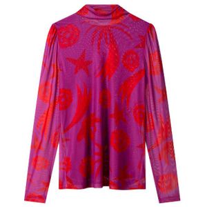 Pom Amsterdam - SP9376 - Top - Roze - Lange Mouw