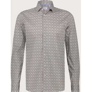 Blue Industry - Retro Print Overhemd - Katoenmix - Luxe Uitstraling