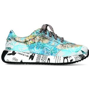 Laura Vita - Burton 45 - Veterschoenen - Kaki - Rubber Zool - Leer Voering