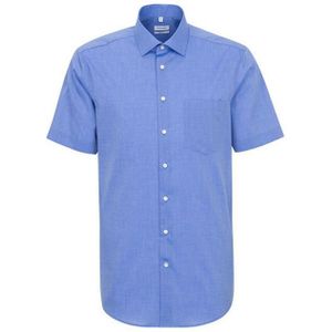 Seidensticker - Heren Overhemd - Korte Mouwen - 100% Katoen - Popeline