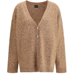Gewolkte V-hals Cardigan