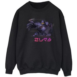 Sweater - Gedrukt - Zwart - 50% Katoen 50% Polyester