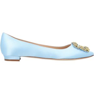 Manolo Blahnik Hangisi Plat Blauw