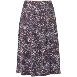 Lou - Print Rok - Bruin - A-lijn