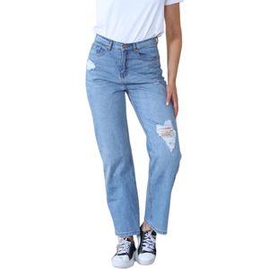 MYT - Wijde Pijpen Jeans - Lichtblauw - Hoge Taille