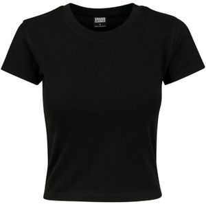 Urban Classics Dames jersey stretch crop t-shirt