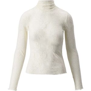 Zusss - Kanten Top - Wit - Met Col