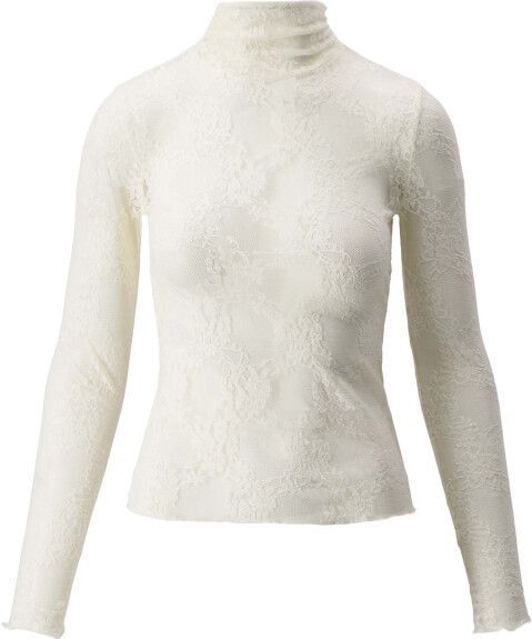 Zusss - Kanten Top - Wit - Met Col