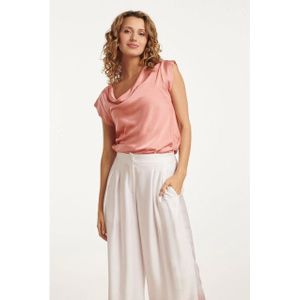 Smashed Lemon - 25212 - Waterfall Top - Peach Satin