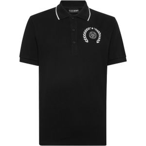 Plein Sport - Polo Shirt Slim Fit SS Carbon Tiger - Wit - Katoen