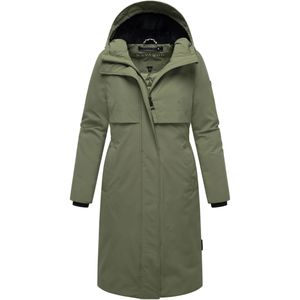 NAVAHOO - Eismelodie 14 - Wintermantel - Groen - Lange Pasvorm
