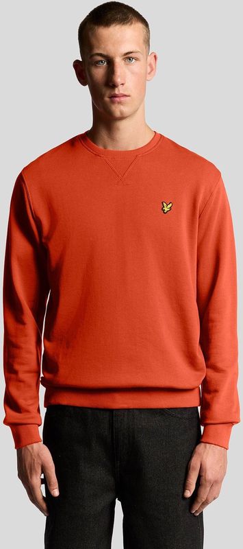 Lyle & Scott - Katoenen Crewneck Sweatshirt - Rood