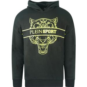 Plein Sport - Zwarte Katoenen Hoodie - Heren - 2XL