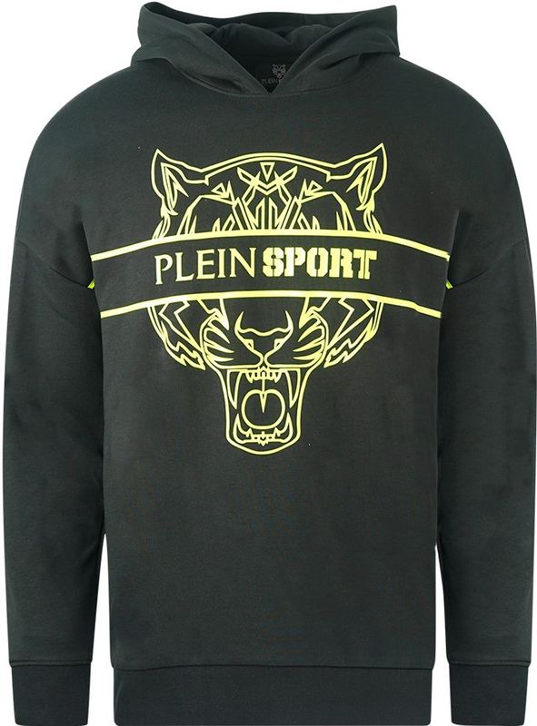 Plein Sport - Zwarte Katoenen Hoodie - Heren - 2XL