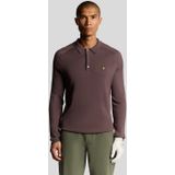 Lyle & Scott - Lange Mouwen Polo Shirt - Paars